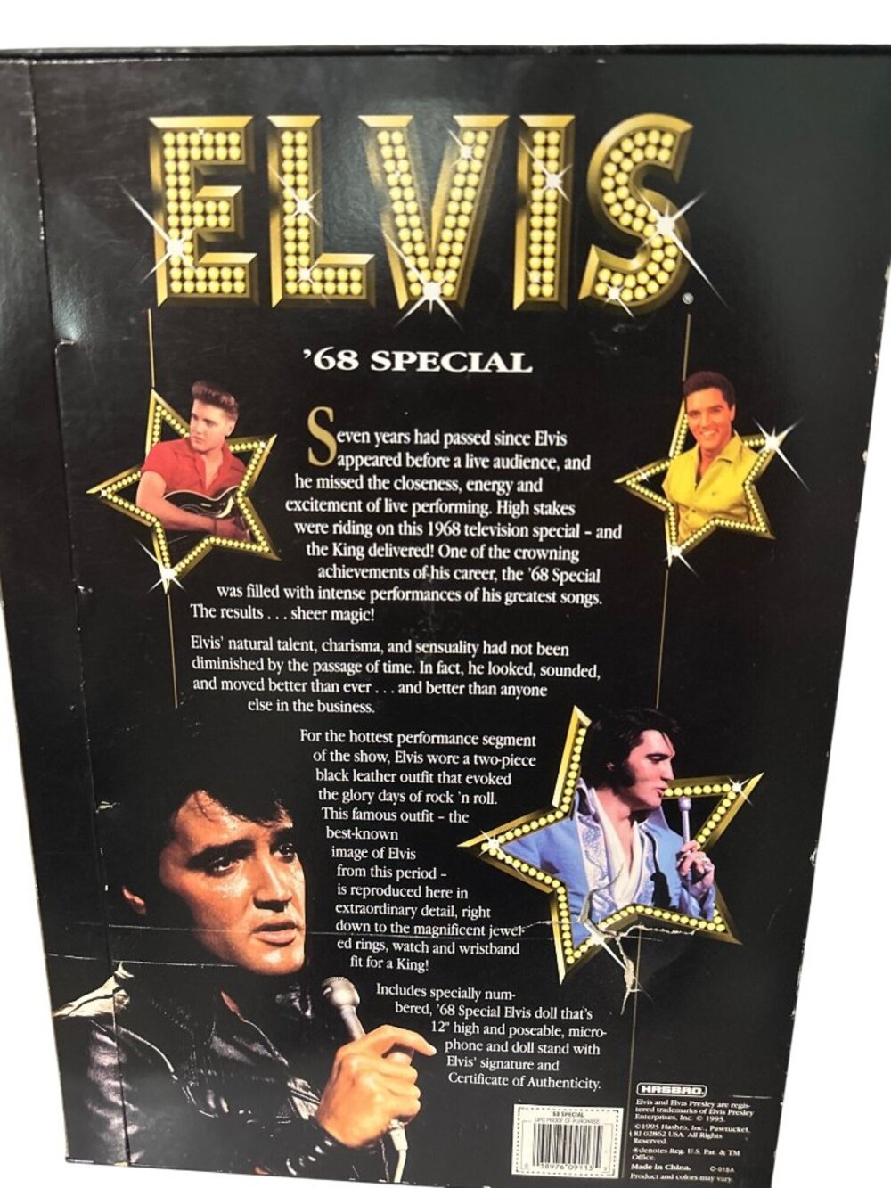 Elvis Presley 68 Special Collectors Edition Doll With Mic & Stand - Picture 5 of 6